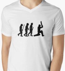 evolution of cricket Men's V-Neck T-Shirt