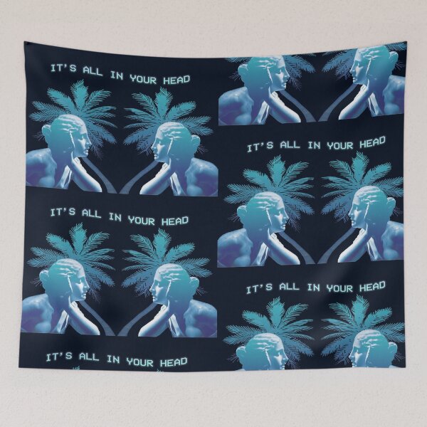 Item preview, It's All in Your Head- blue designed and sold by Stephanie "Coco" Landry.