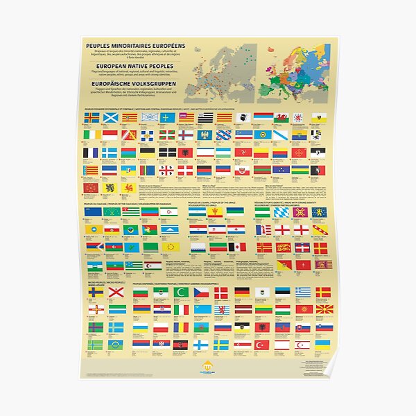 Posters of flags of European minority peoples Poster