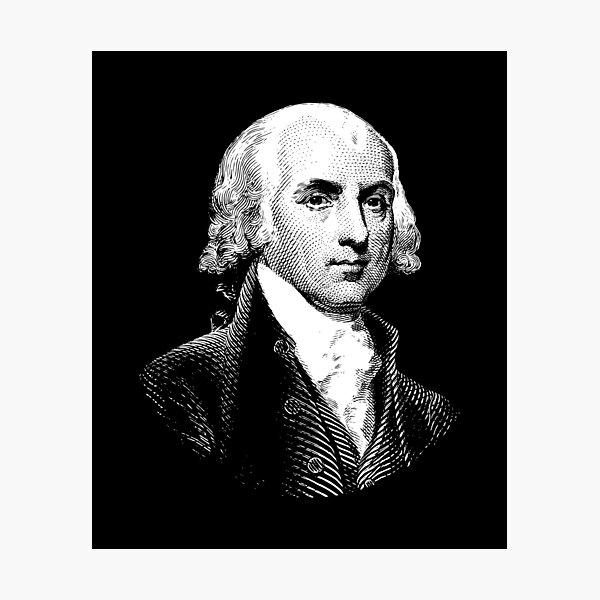 Vista previa del artículo con la obra «Presidente James Madison», diseñado y vendido por warishellstore.