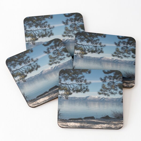 Lake Tahoe Mountains Coasters (Set of 4)
