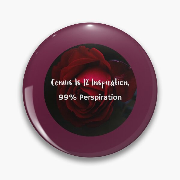 Item preview, Genius Is 1% Inspiration, 99% Perspiration designed and sold by retro87tee.