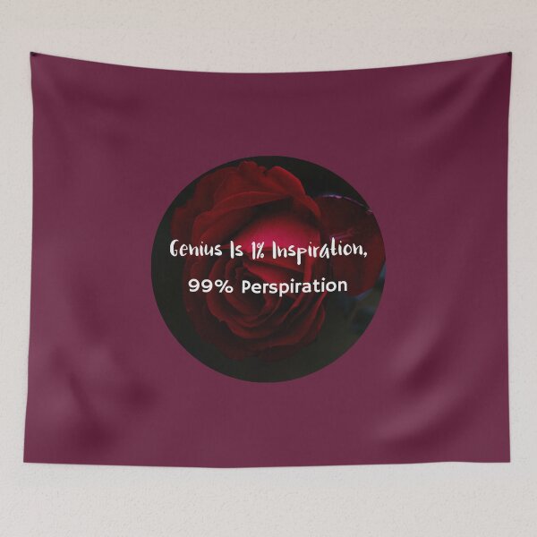 Item preview, Genius Is 1% Inspiration, 99% Perspiration designed and sold by retro87tee.