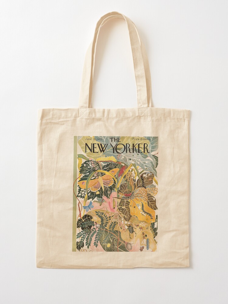 Alternate view of The New Yorker | "Nature, Leaves & Insects Art" | June 23, 1945 Tote Bag