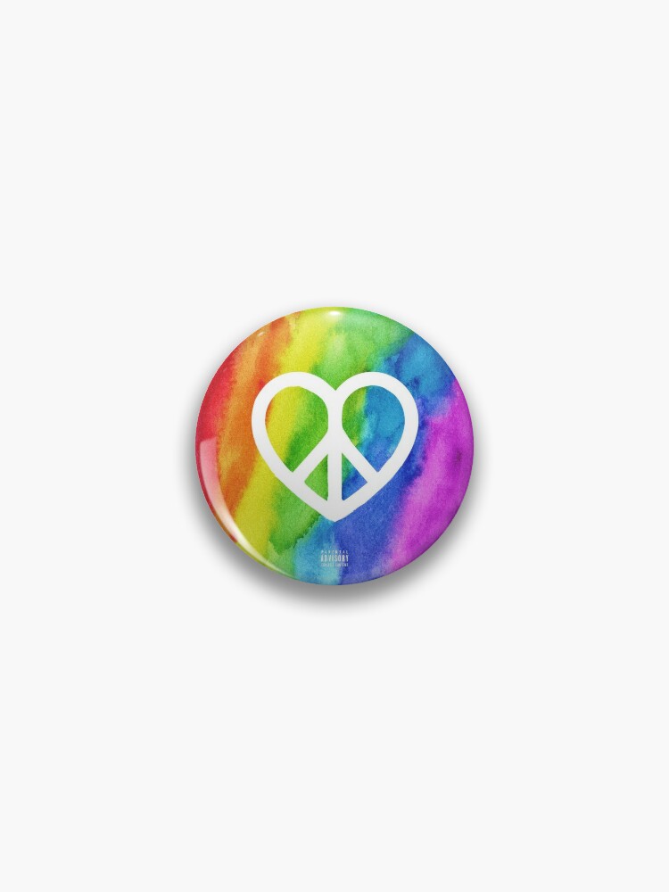 Peace & Love Cover Ghali Sfera Ebbasta Pin for Sale by Dekss-Shop