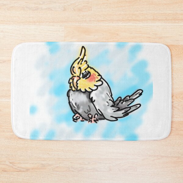 Item preview, Cute fluffy cockatiel designed and sold by BlueParrotss.