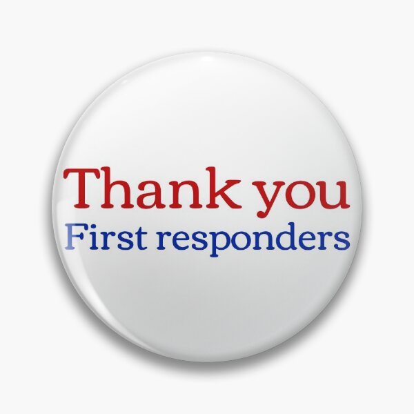 Item preview, Thank you First Responders Sticker designed and sold by Ivy-Shattuck.