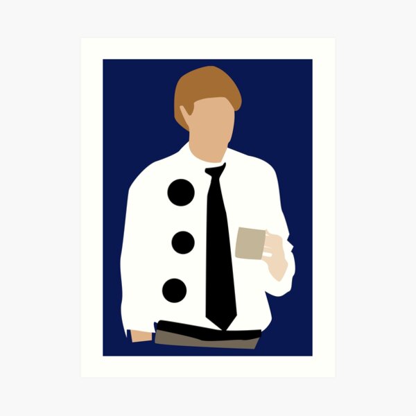 "Three Hole Punch Version of Jim" Art Print for Sale by gpunch Redbubble