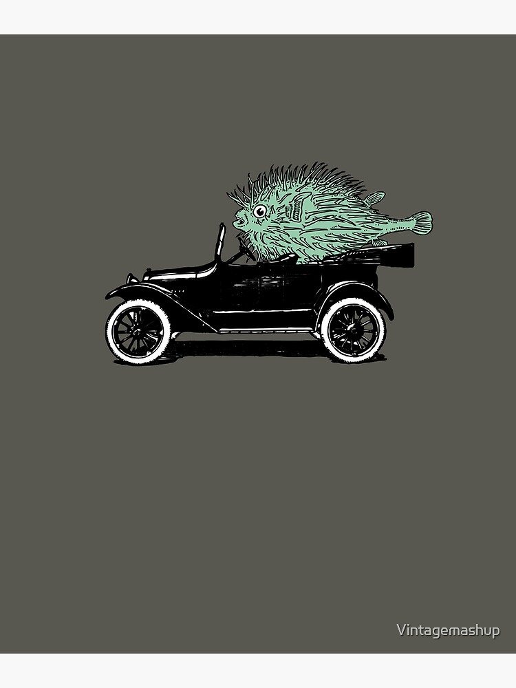 Puffer Fish Joyriding In An Antique Car Shirt Puffer Fish Joyriding In An Antique Car Shirt