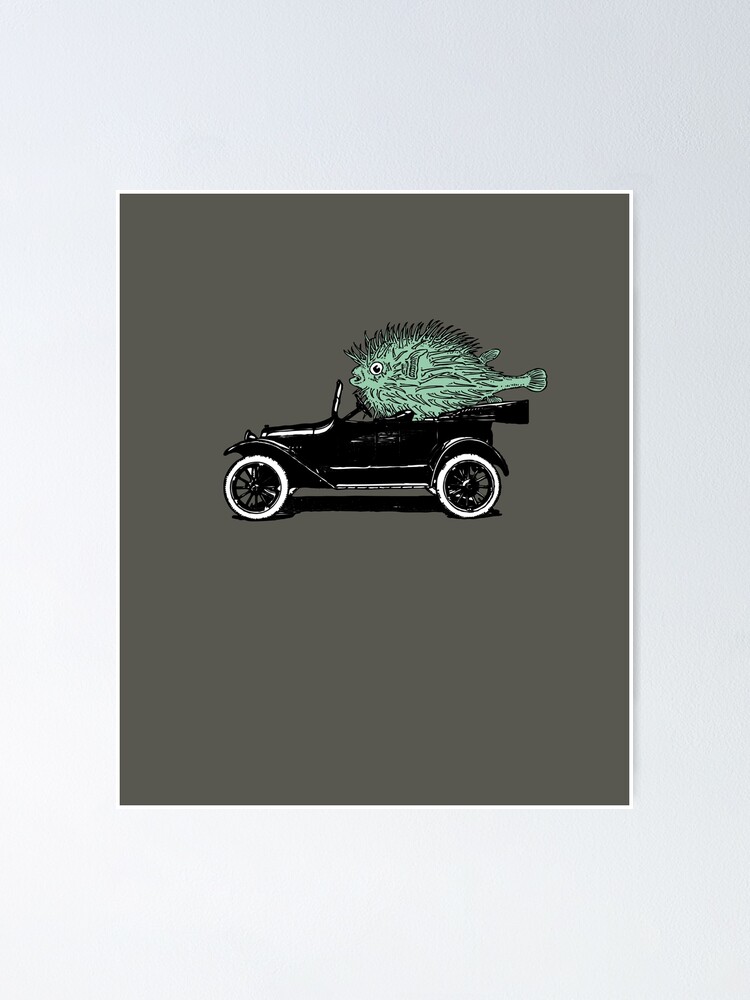 Puffer Fish Joyriding In An Antique Car Shirt Puffer Fish Joyriding In An Antique Car Shirt
