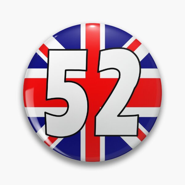Item preview, UK flag with number 52 - fifty two designed and sold by AllShirts21.