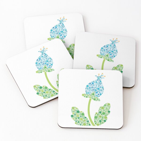 Item preview, Light Blue Retro Dot Flower designed and sold by kjeppson.
