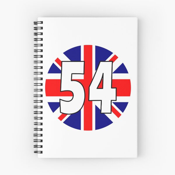 Item preview, UK flag with number 54 - fifty four designed and sold by AllShirts21.