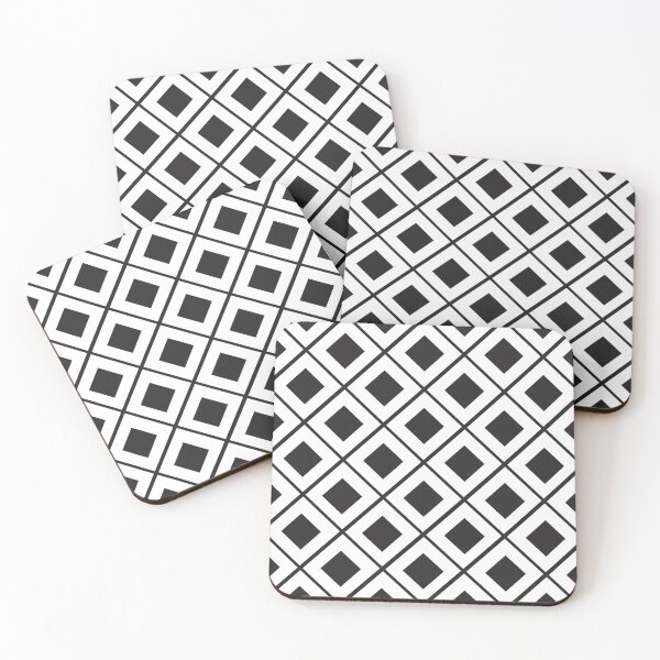 Item preview, Diamond Line Grid // Black designed and sold by RosewallPrints.