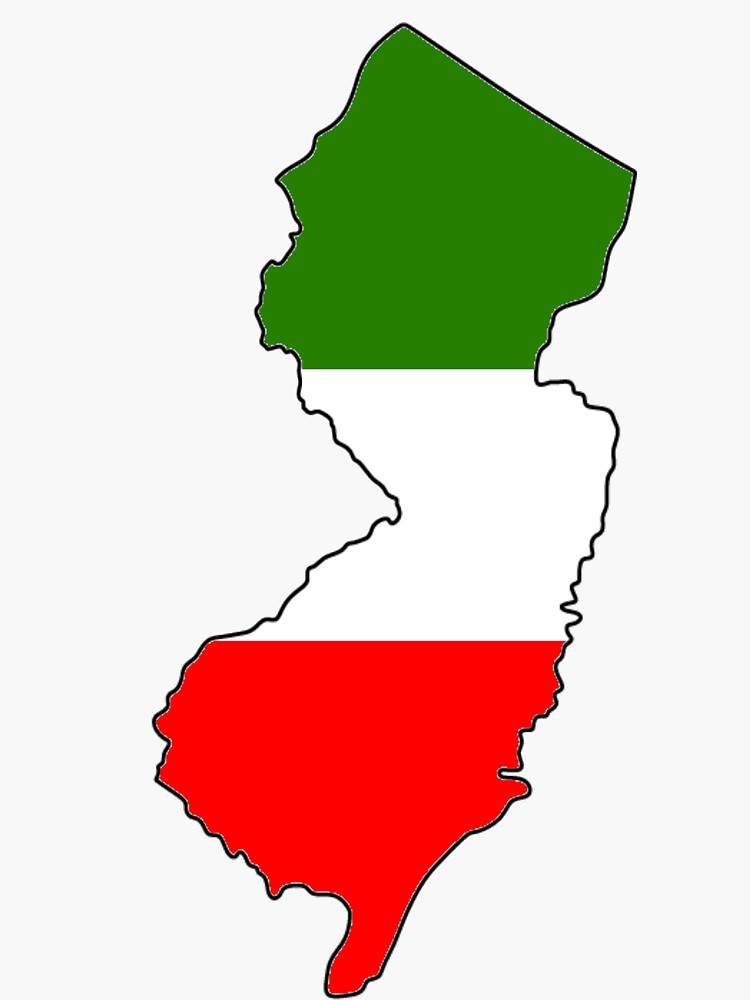 "Italian New Jersey" Sticker for Sale by miketk | Redbubble