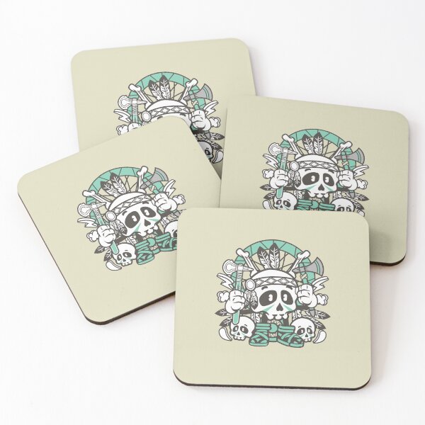 Item preview, Indian Skull Cartoon Character - fun art  illustration designed and sold by Nickelparis.