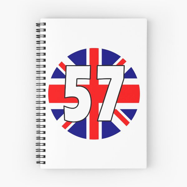 Item preview, UK flag with number 57 - fifty seven designed and sold by AllShirts21.