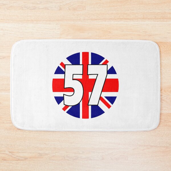 Item preview, UK flag with number 57 - fifty seven designed and sold by AllShirts21.