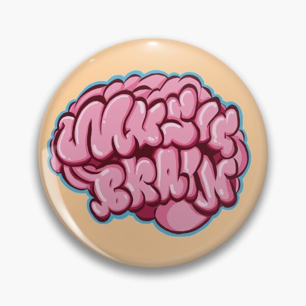 Music Brain Pin