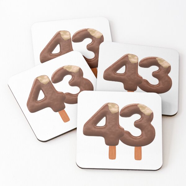 Item preview, 43 Ice Cream Fourty Three Number 3d Chocolate designed and sold by HelloFromAja.