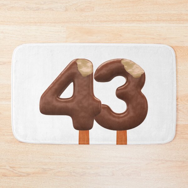 Item preview, 43 Ice Cream Fourty Three Number 3d Chocolate designed and sold by HelloFromAja.