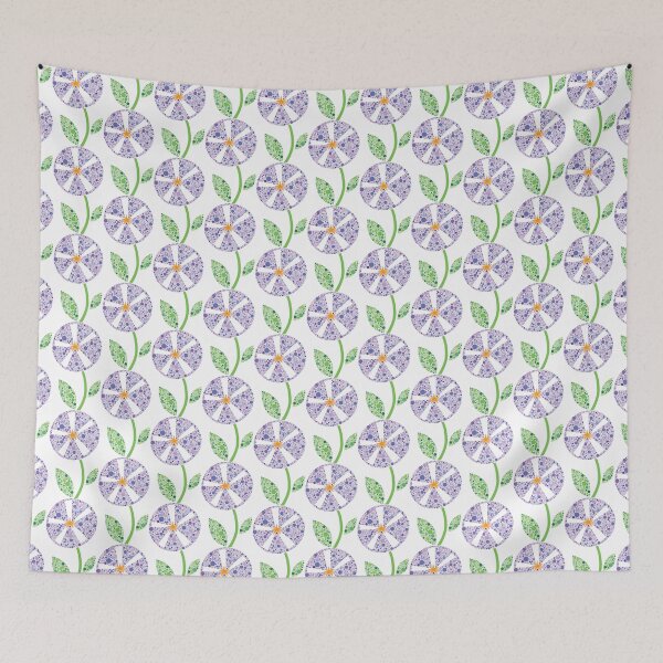 Item preview, Periwinkle Morning Glory Dot Flower designed and sold by kjeppson.