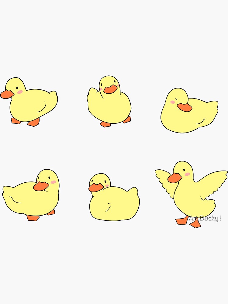 Tiny tiny duck Sticker for Sale by Lyra-0x