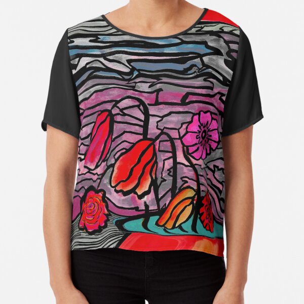 Flower Pot Quarantine 2020 Chiffon Top
