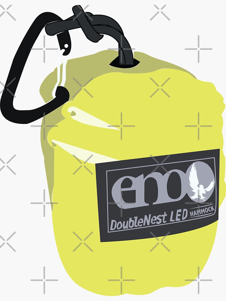 "ENO Hammock Yellow" Sticker by coletteburd Redbubble