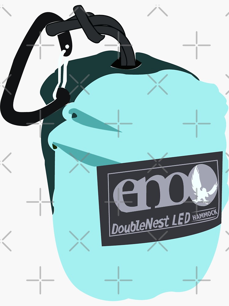 "ENO Hammock Pack Blue" Sticker for Sale by coletteburd Redbubble