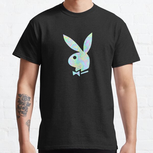 Rainbow Playboy bunny Classic T-Shirt