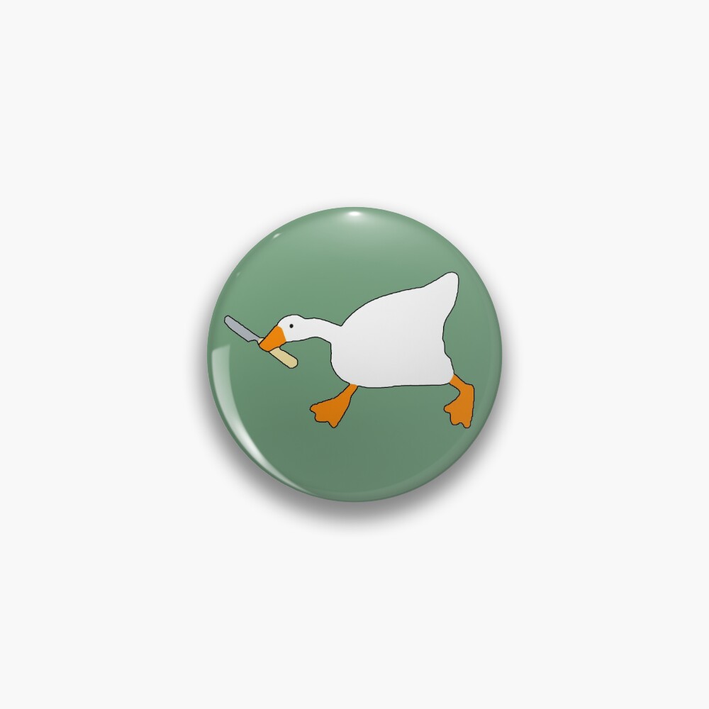 Goose with Knife - Untitled Goose Game Pin