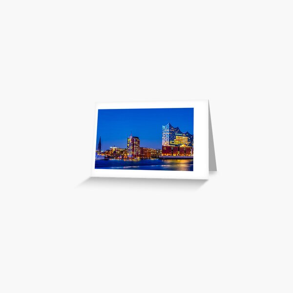 Hamburg Hafen Elbphilharmonie Grußkarte