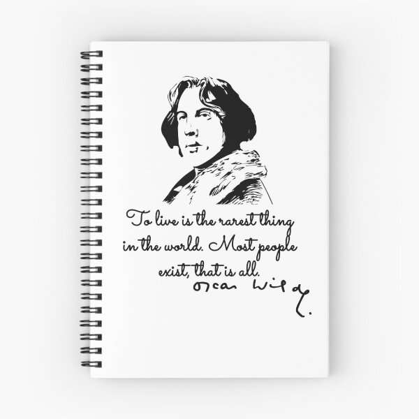 Item preview, Oscar Wilde Quote t-shirt designed and sold by brunodlo.