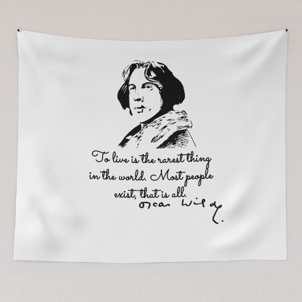 Item preview, Oscar Wilde Quote t-shirt designed and sold by brunodlo.