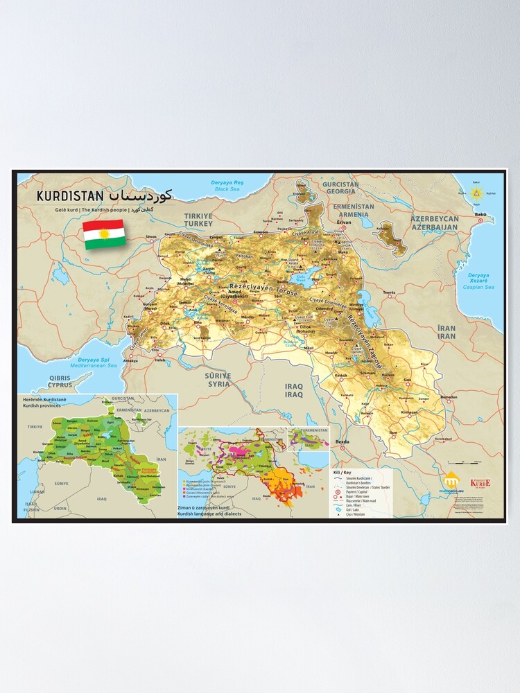 Poster ''Carte du Kurdistan' : autre vue