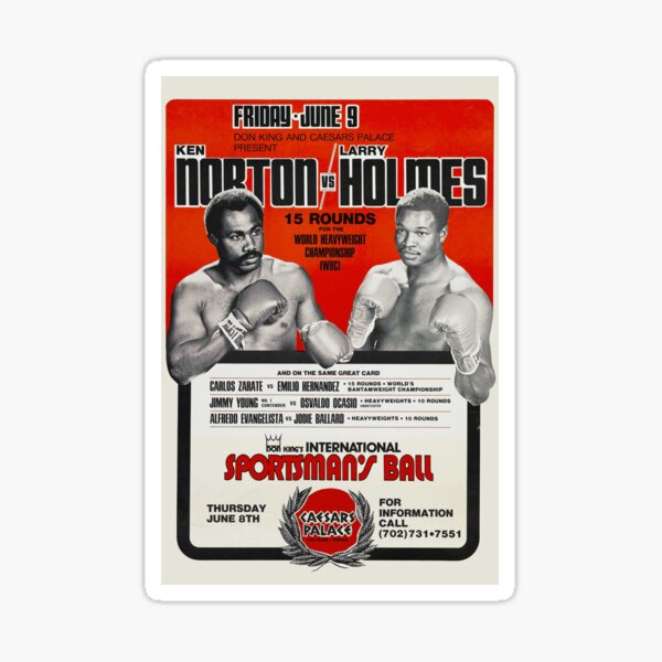 Boxing Poster and T-Shirt: Heavy hitters face to face Sticker