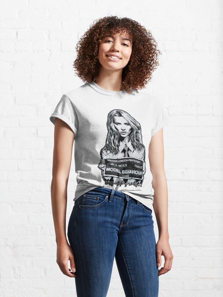 Alternate view of Kate Moss Stencil from London Classic T-Shirt