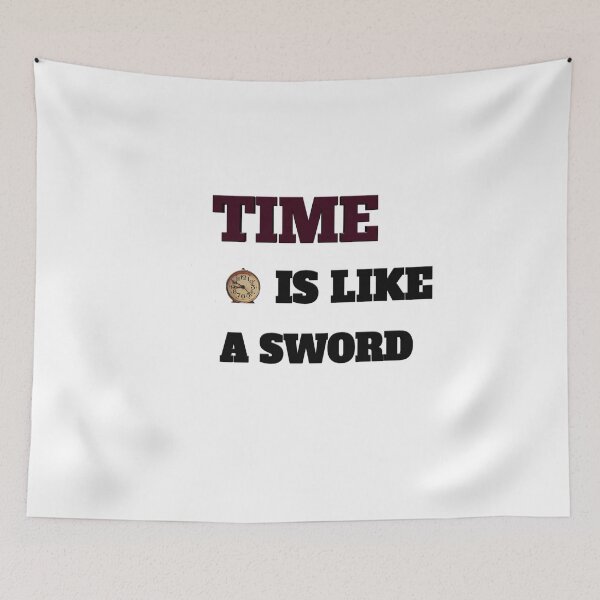 Item preview, Time is Like A Sword : cute family gift idea for mom, dad & siblings designed and sold by MODERN DESIGNS.