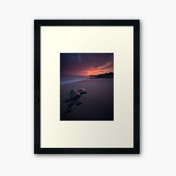 Porthleven Sunset Framed Art Print