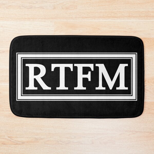 Item preview, RTFM designed and sold by Kreativista.