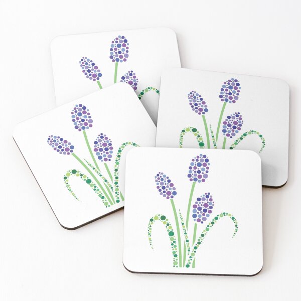 Item preview, Grape Hyacinth Dot Flower designed and sold by kjeppson.
