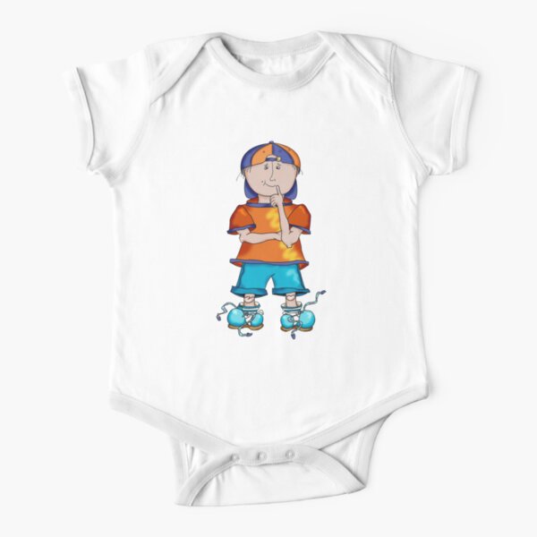 In My Orange T-shirt Short Sleeve Baby One-Piece