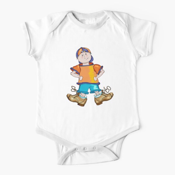 My Big Shoes Short Sleeve Baby One-Piece
