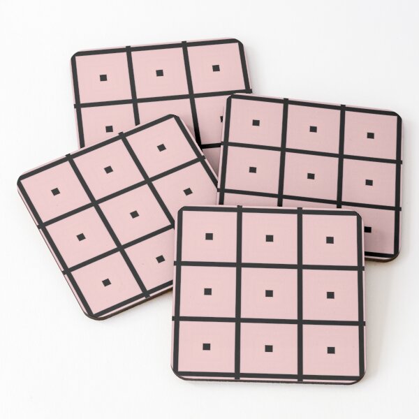 Item preview, Blocks of Pink and Black designed and sold by Poetic Patterns Studio.