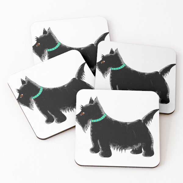 Item preview, Black Terrier Scottie Dog with Collar Art designed and sold by phyllisdobbs.