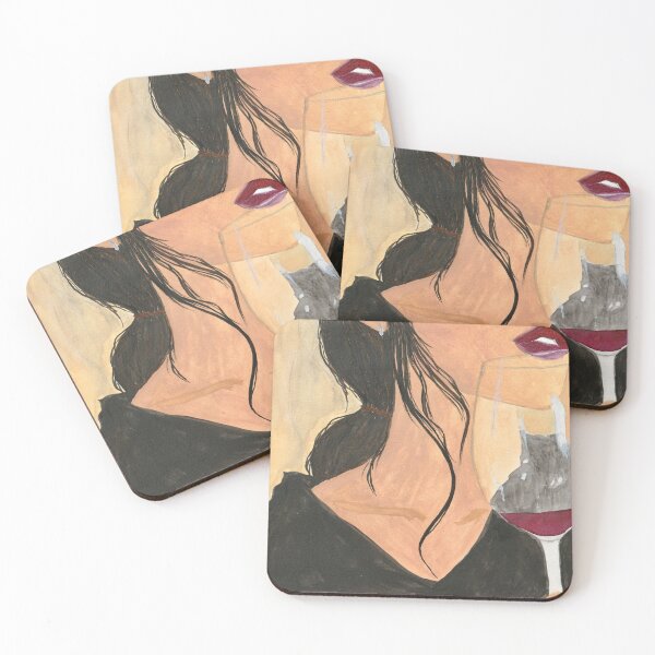 thinking of her Coasters (Set of 4)
