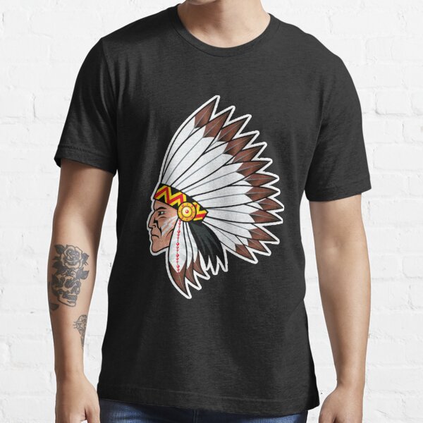 Screaming Indian Worn T Shirt 100% Cotton Atlanta Baseball Team Brave  Cherokee Indian Mohawk Tomahawk Short Long Sleeve Tee Top