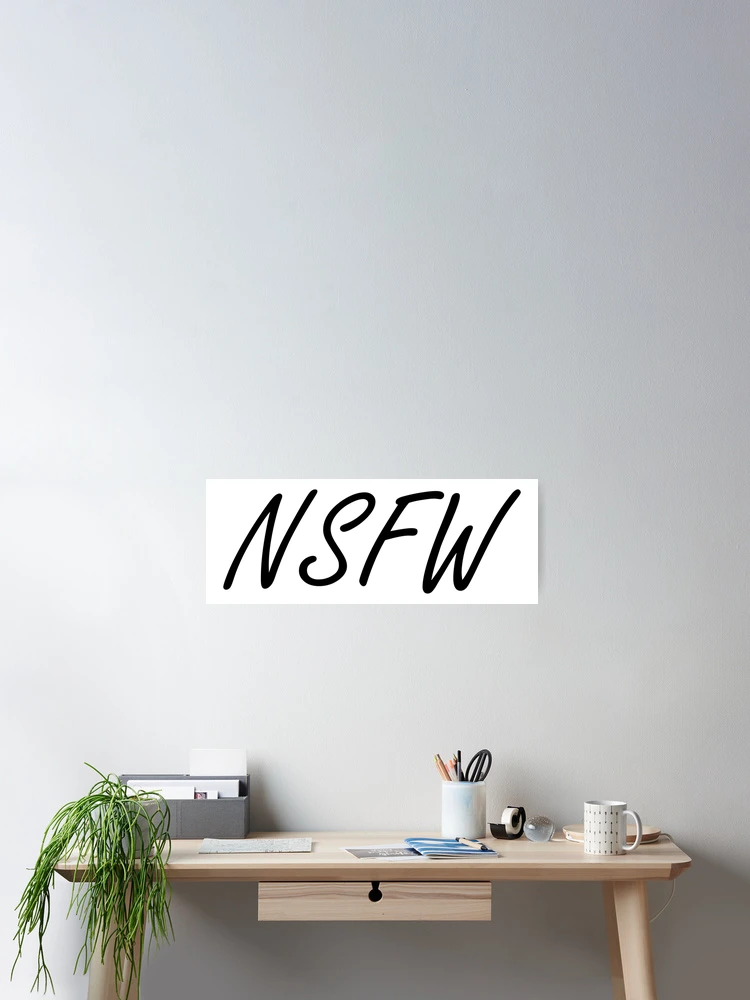 Thumbnail 2 of 3, Poster, "NSFW" Handwriting Lettering designed and sold by Urban-Lettering.