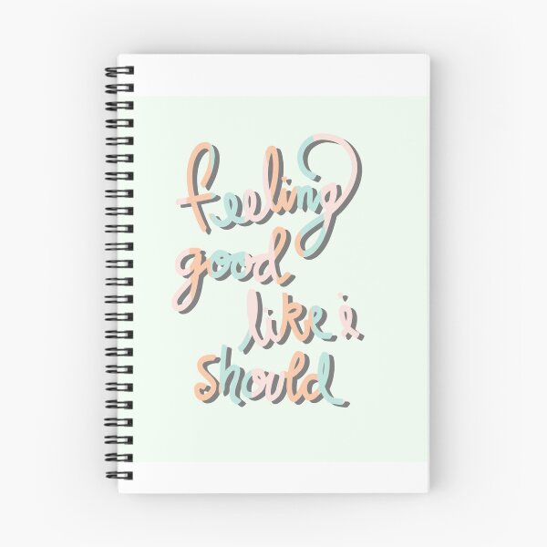 Item preview, Feeling Good Like I Should Poster Teal/ Horizontal designed and sold by Megiley.